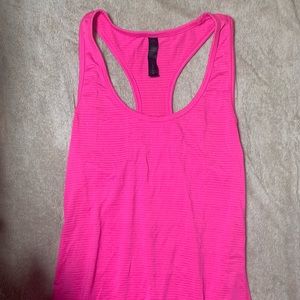 Cute pink athletic racer top.